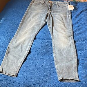 MOTHER Women's Light Blue Ankle Jeans